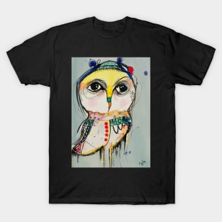 Whimsical owl, T-Shirt